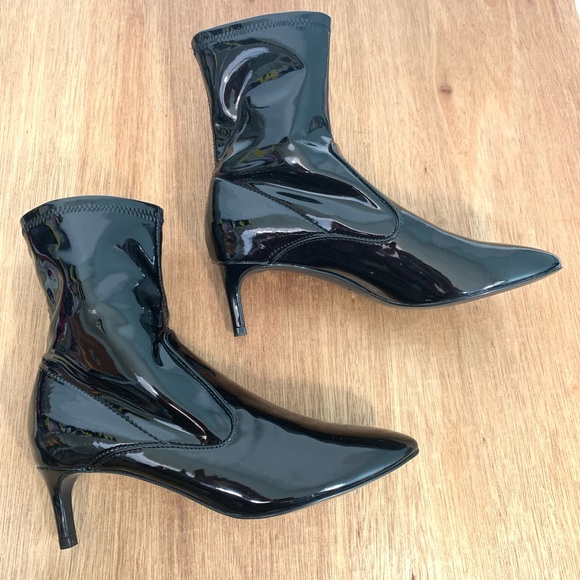 ZARA Basic Collection Black Booties Sz US 6 - Picture 5 of 12